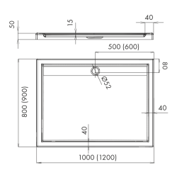 Nowoczesny Brodzik 90x120 cm Ajax - Design i Funkcjonalność w Jednym!