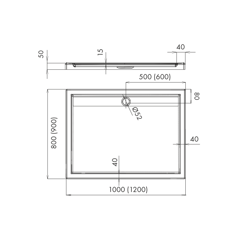 Nowoczesny Brodzik 90x120 cm Ajax - Design i Funkcjonalność w Jednym!