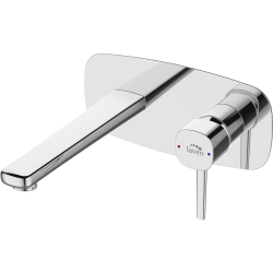 Laveo Pola bateria umywalkowa podtynkowa chrom