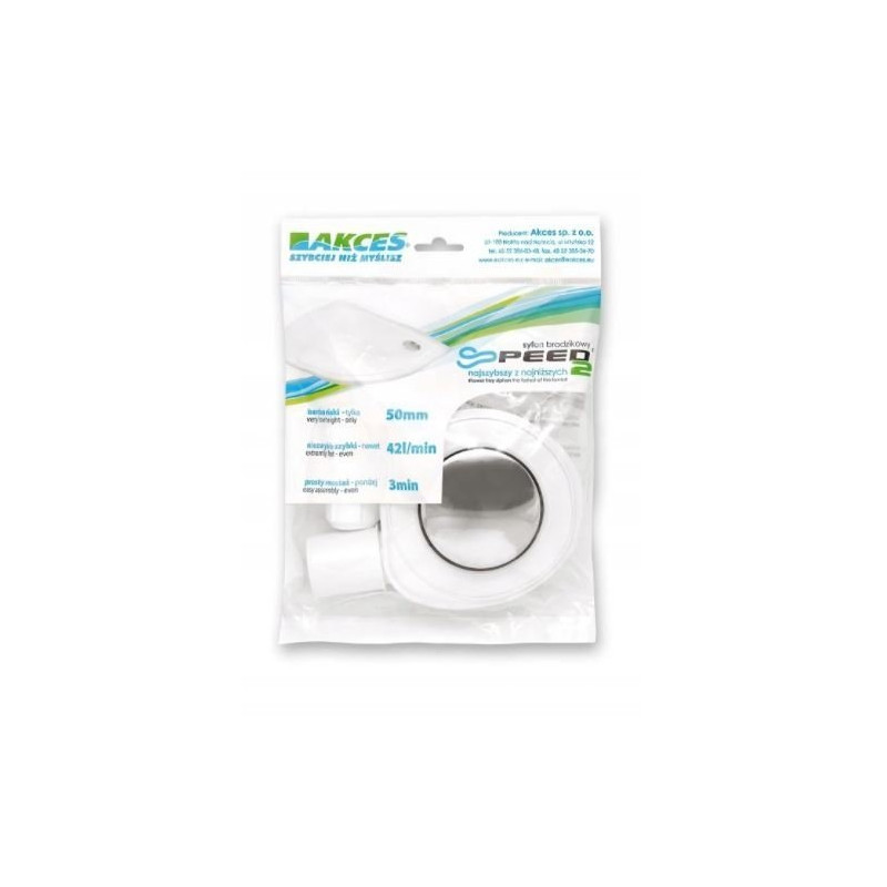 Rewolucyjny Syfon Brodzikowy Speed 2 Ø50 – Szybkość i Wydajność dla Twojej Łazienki!