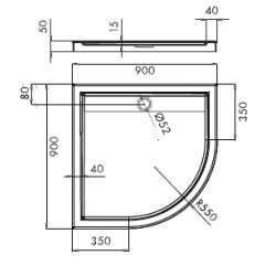 Stylowy Brodzik 90x90 - Elegancja i Komfort w Twojej Łazience!