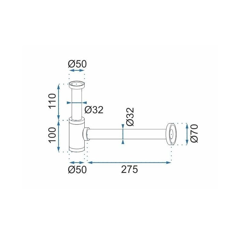 Elegancki Syfon Klik-Klak Złoty - Uniwersalne Rozwiązanie dla Twojej Łazienki