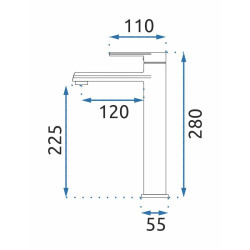 Stylowa Wysoka Bateria Umywalkowa Buzz Czarna – Elegancja i Funkcjonalność