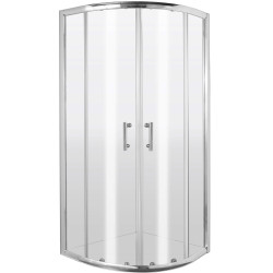 Elegancka Kabina Prysznicowa 80cm Chrome Półokrągła z Powłoką Active Cover