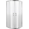 Elegancka Kabina Prysznicowa 80cm Chrome Półokrągła z Powłoką Active Cover