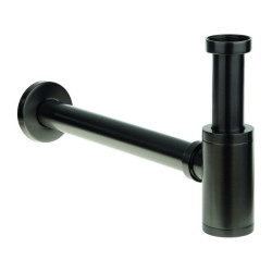 Laveo Syfon umywalkowy syfon umywalkowy okrągły grafit