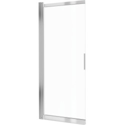 Elegancki Parawan Nawanowy 100x140 cm z Chromowanym Wykończeniem i Totalną Białą Przejrzystością