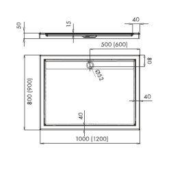 Idealny Brodzik Ajax 80x100x4,5 cm - Komfort i Estetyka w Twojej Łazience