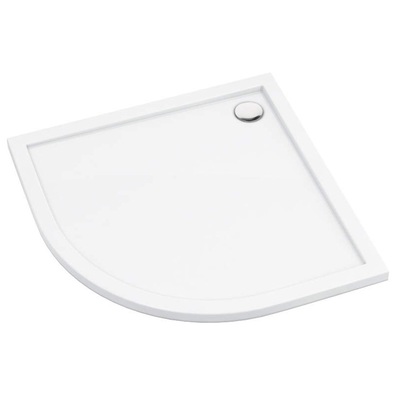 Elegancki brodzik akrylowy półokrągły 80cm - idealny komfort w każdej łazience!