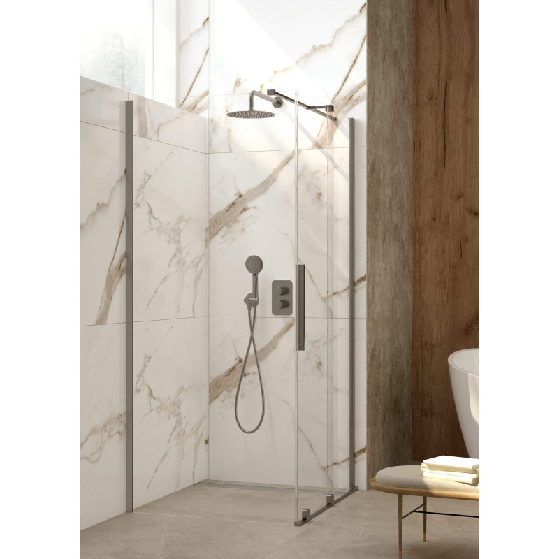 Elegancka Ścianka Prysznicowa Walk-In 80 cm - Transparentna Szyba & Active Cover