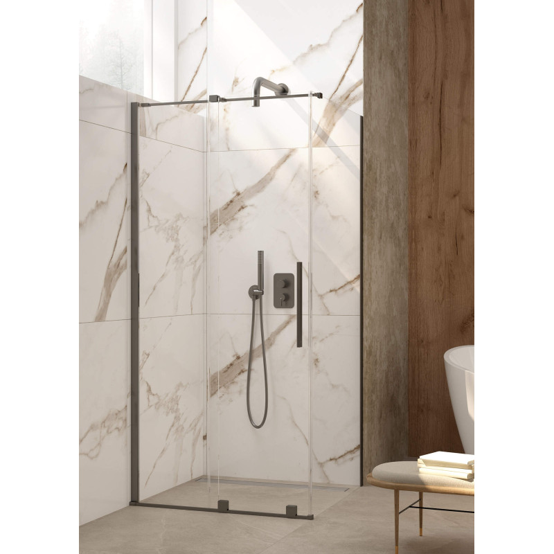 Elegancka Ścianka Prysznicowa Walk-In 80 cm - Transparentna Szyba & Active Cover