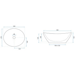Stylowa Umywalka Sofia Mini Nablatowa - Elegancja i Funkcjonalność dla Twojej Łazienki