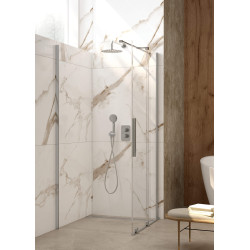 Elegancka Ścianka Prysznicowa Walk-in 80cm z Transparentnym Szkłem i Active Cover