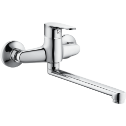 Stylowa Bateria Łazienkowa Chaber Ścienna - Klasa i Wytrzymałość w Chromie!