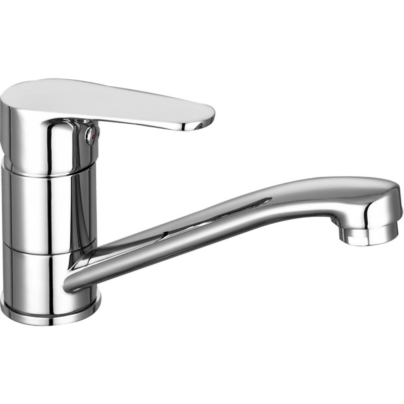 Nowoczesna bateria umywalkowa Chaber z obrotową wylewką - lśniący chrom BGC_026M