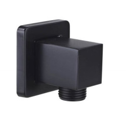 Laveo Kvadrato przyłącze kątowe węża natrysku czarna