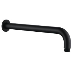 Laveo Rondo wylewka ścienna deszczowni czarna