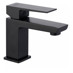 Elegancka Umywalka Granitowa ALBANO 60x44 cm z Baterią Click-clack - Czarna Elegancja do Łazienki