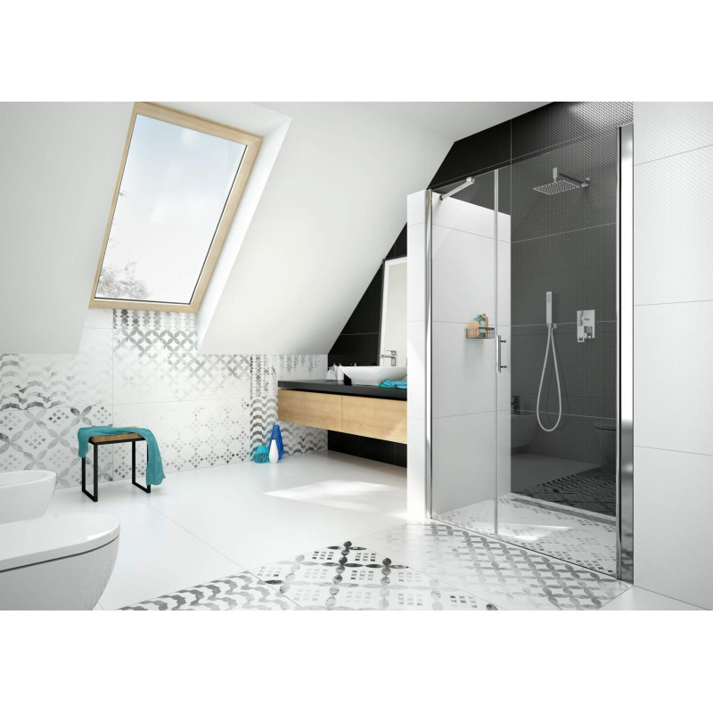 Eleganckie Drzwi Prysznicowe 90 cm - Chromowane, Ciche i Odwracalne