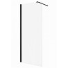 Nowoczesna Ścianka Prysznicowa Walk-in 110 cm, Czerń Elegancji | Invena