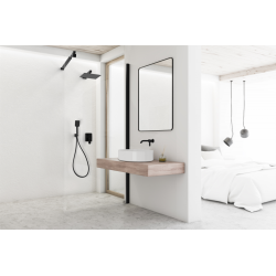 Nowoczesna Ścianka Prysznicowa Walk-in 110 cm, Czerń Elegancji | Invena