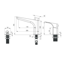 Elegancka Bateria Hiacynt 3-otworowa Chromowana - Styl i Klasa w Twojej Łazience