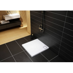 Idealny Brodzik Kwadratowy 80x80 - Stabilna i Stylowa Omega Stabilsound Plus!