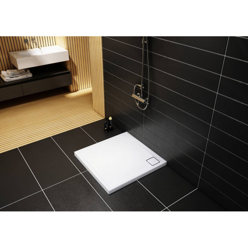 Idealny Brodzik Kwadratowy 80x80 - Stabilna i Stylowa Omega Stabilsound Plus!