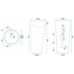 Elegancka Umywalka Wolnostojąca BLANKA BLACK - Nowoczesny Design do Twojej Łazienki