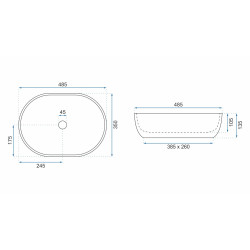 Stylowa Umywalka LARA STONE MATT - Ponadczasowa Elegancja NABLATOWA