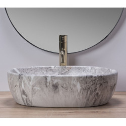 Stylowa Umywalka LARA STONE MATT - Ponadczasowa Elegancja NABLATOWA