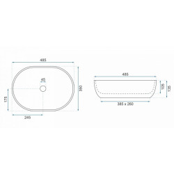 Stylowa Umywalka LARA STONE MATT - Ponadczasowa Elegancja NABLATOWA