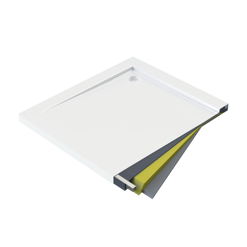 Elegancki Brodzik Akrylowy 100x90 cm - Idealne Połączenie Stylu i Funkcjonalności