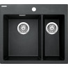Granitowy Zlewozmywak Eridan 1,5-komorowy w Grafitowej Elegancji - Idealny do Małej Kuchni