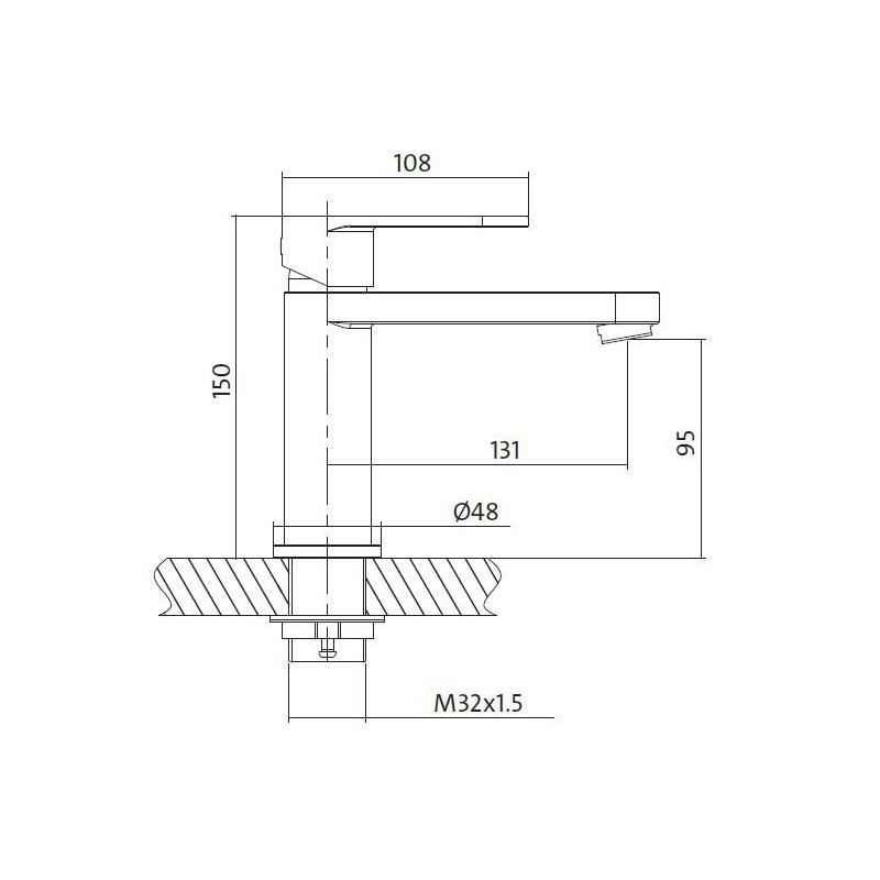 Stylowa bateria łazienkowa ELIO - Nowoczesna elegancja dla Twojej umywalki