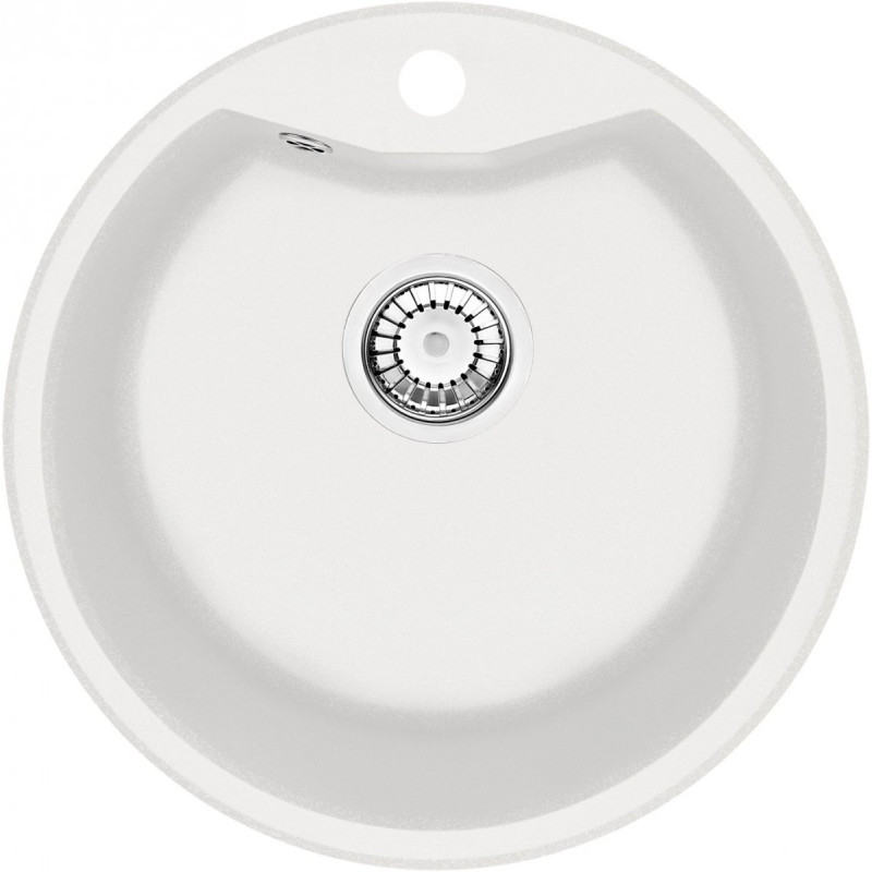 Solis Alabaster Zlewozmywak 1-komorowy z kołnierzem 48x48 – Elegancja i Funkcjonalność