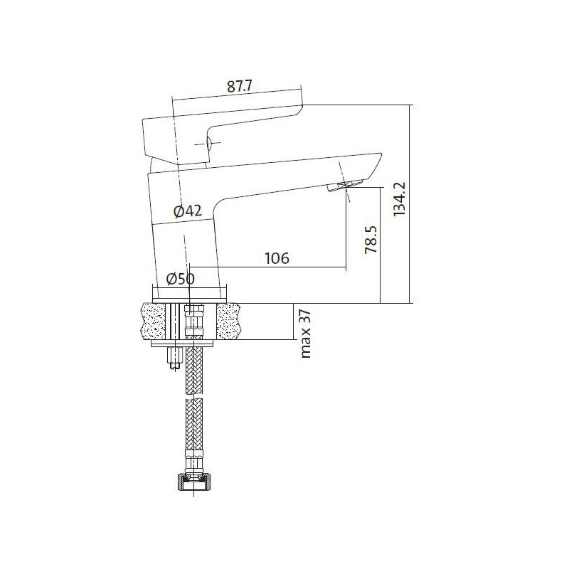 Bateria Łazienkowa MILLE - Elegancja i Funkcjonalność dla Twojej Umywalki