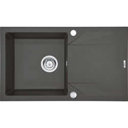 Elegancki Zlewozmywak Evora 78x44 cm z Ociekaczem w Kolorze Antracytowym - Nowoczesne Wnętrze