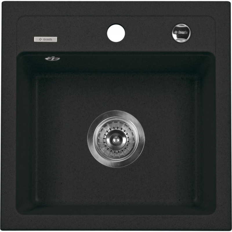 Zlewozmywak Zorba 44x44 Grafitowy - Styl i Funkcjonalność bez Ociekacza