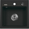Zlewozmywak Zorba 44x44 Grafitowy - Styl i Funkcjonalność bez Ociekacza