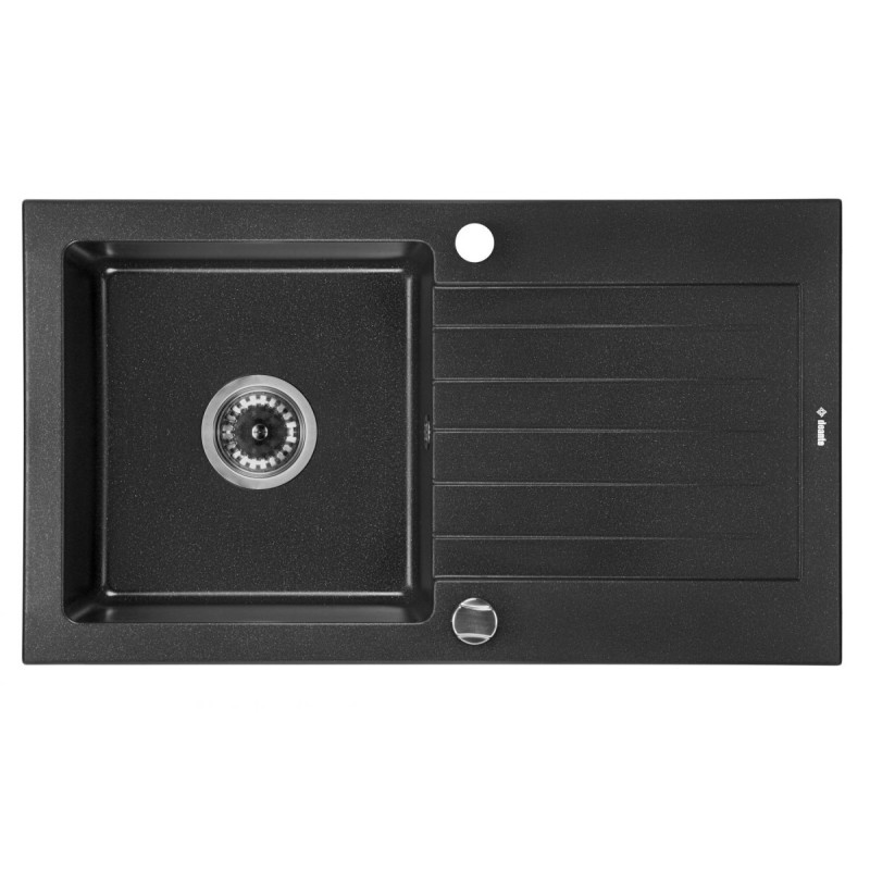 Zlewozmywak Zorba 1-komorowy z ociekaczem 76x44 cm Grafitowy - Elegancja i Funkcjonalność