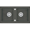 Zlewozmywak Zorba Antracytowy 78x44, 2-komorowy - Idealny do Twojej Nowoczesnej Kuchni!