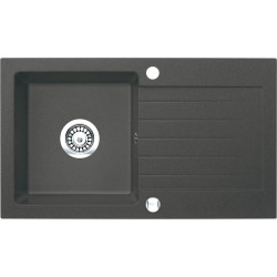 Nowoczesny zlewozmywak Zorba 76x44 z ociekaczem, antracytowy styl dla każdej kuchni!