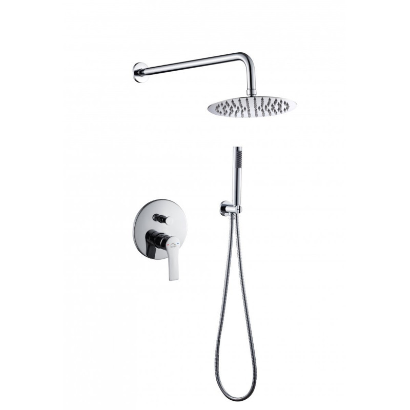 Laveo Raila bateria natryskowa podtynkowa chrom