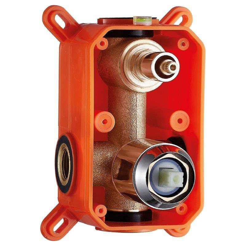 Kvadrato BOX Chrom - Elegancki Zestaw Podtynkowy z Regulowaną Deszczownią