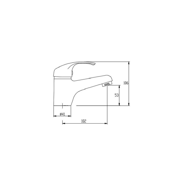 Invena Mitris: Elegancka Bateria Umywalkowa Chromowana z Stałą Wylewką