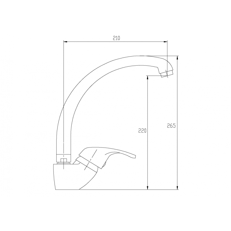 Invena Mitris - Nowoczesna Bateria Zlewozmywakowa z Ruchomą Wylewką w Chromie