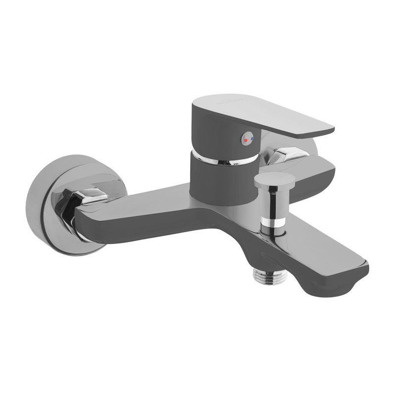 Bateria Łazienkowa Dokos Grafit-Chrom - Elegancja w Każdej Kropli Wody