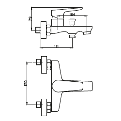 Bateria Łazienkowa Dokos Grafit-Chrom - Elegancja w Każdej Kropli Wody