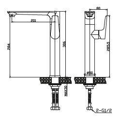 Elegancka Bateria Dokos BU-19-WB1: Podnieś Styl Swojej Łazienki!